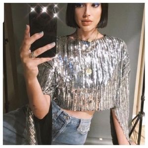 Zara sequin  top